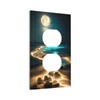 Beach Night Landscape Decorative Duplex Outlet Covers Light Switch Plates