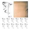 Clear Plastic Hidden Blind Clip Replacements, 12 PCS, Fits 2