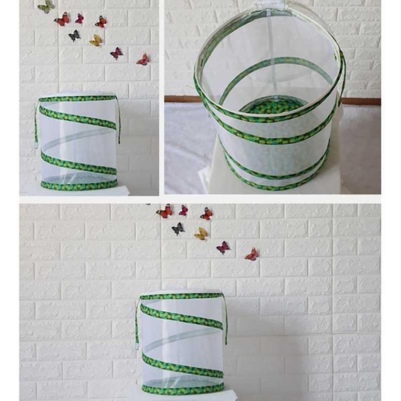Net Insect Butterfly Habitat Cage Collapsible Insect Housing Enclosure Breeding