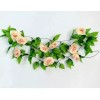 Hogareno Ec 5 Piezas Guia Enredadera Con Rosas Artificiales Decoración