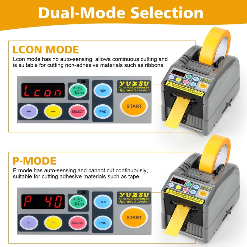 YUZSU Upgraded Ribbon Cutting Machine, Automatic Tape Dispenser, 6-60 mm