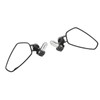 Motorcycle Rear View Mirror 22mm Handlebar Mirror 360 Degree Rotation