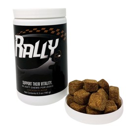 Grrub Pet Rally Dog Supplement - Chicken Flavor, 60 Soft Chews- Promotes Vitality for Dogs