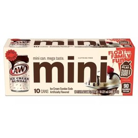 A&W Ice Cream Sundae Soda Cans, 7.5 Fl Oz, 3×10 Pack