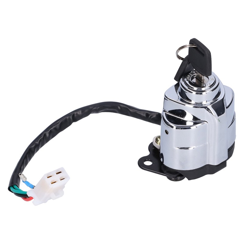 Motorcycle Ignition Switch Lock with 3 Colors Keys Fit for