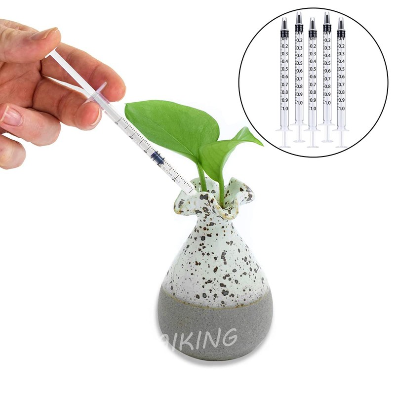 1ML Syringe, 20 PCS Disposable Catheter Tip Plastic Syringe for