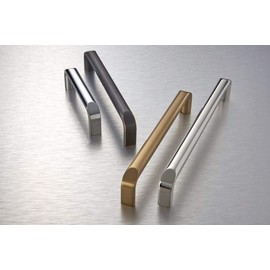 Top_Knobs Exeter Pull Color Brushed Satin Nickel 6 5/16” Length Devon Coll Modern Transitional Bar Handle Kitchen Bath Cabinet Hardware Dresser Bathroom Metal Handle Interior Home