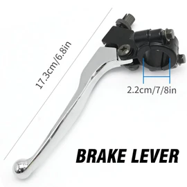 CADUFUELLY 7/8 Inch Left Handlebar Clutch Brake Lever with Clutch Cable Adjuster Fit 50cc 70cc 90cc 110cc 125cc Dirt Pit Bikes Replacement for Apollo Replacement for SSR (Cable Length 39 Inch)
