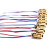 DTOL 10pcs 5V 650nm 5mW Red Dot Laser Head Red Laser Diode Laser Tube with Leads Head Outer Diameter 6mm