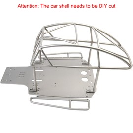 TOOMOD Stainless Steel Chassis and Roll Cage Combination for Tamiya Racing Buggy Sand Scorcher Upgrade Replacement