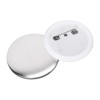 100Pcs Badge Back Cover Tinplate Plastic Base Avoid Rust Firm