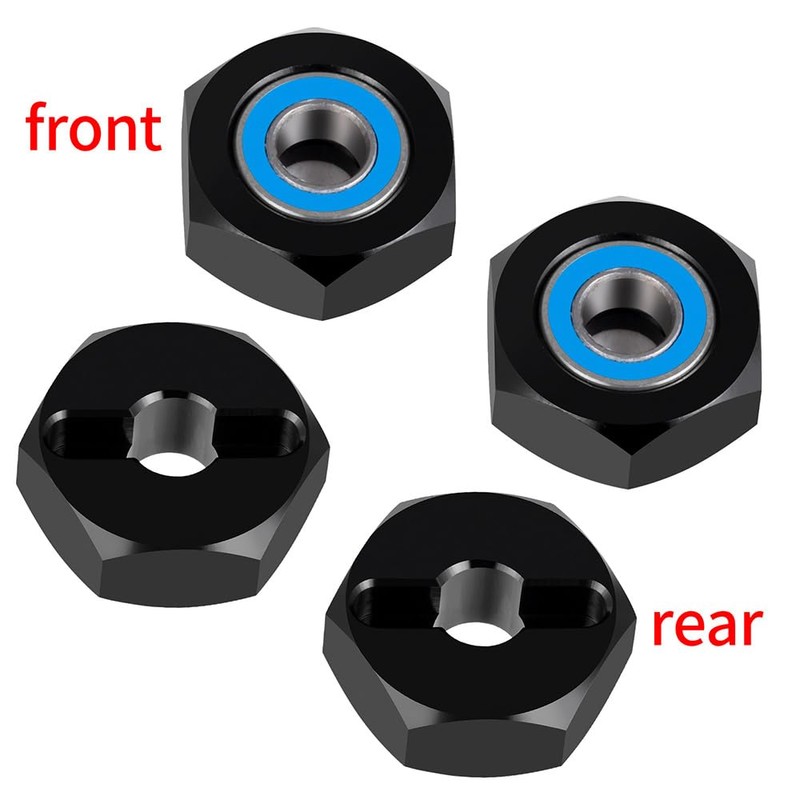 MOHERO 4Pcs 12mm Wheel Hex Hub Adapters Aluminum Alloy Wheel
