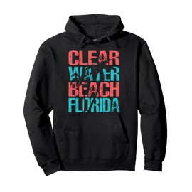 Clearwater Beach Florida retro vintage souvenir gift Pullover Hoodie