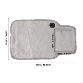 Portable Lower Back Heating Pad, Lower Back Wearable Heating Pad, Heating Pad with Massager for Providing Soothing, Constant Warmth