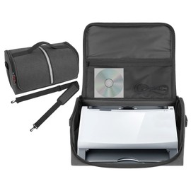 Kingshion Large Document Scanner Carrying Case Bag, Dust-Proof, Anti-Scratch, With Handle and Shoulder Strap Compatible with Plustek Scanner, Fujitsu Fi series, Brother and Raven Scanner Use-Dark Grey