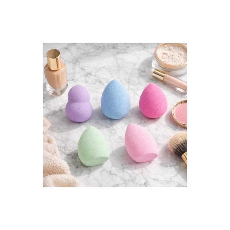 Set de 5 Esponjas de Maquillaje Profesionales Multi Formas –
