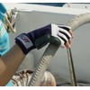 MOTIVEX Segelhandschuhe Rückseite Elasthan alle Finger kurz, Blaugrau, L