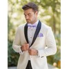 Hi-Tie Men's Bow Tie Self Tie Bow Ties Lavender Silk