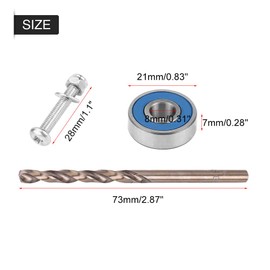 Jadeshay Wiper Arm Repair Kit, 5pcs Metal Windshield Windscreen Wiper Arm Repair Bearing Fix Kit Kit for Grand Scenic 2 II, Silver