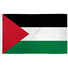Quality Standard Flags Palestine Polyester Flag, 3 by 5'