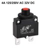 uxcell Thermal Circuit Breaker 125/250V AC Push Button Manual Reset