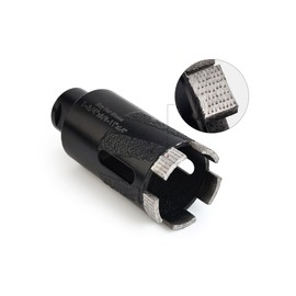 Casaverde Granite Diamond Core Drill Bits 1-3/4" Diamond Hole Saw for Hard Stone Concrete Marble Dry Drilling with 5/8-11 Thread