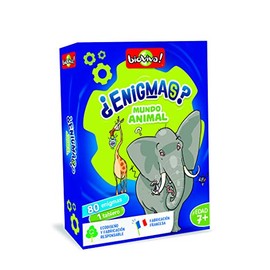Bioviva 200745 Kidiquiz Riddles - The Mystery of Animal World Card Game, Language, Spanish, Multi-Colour
