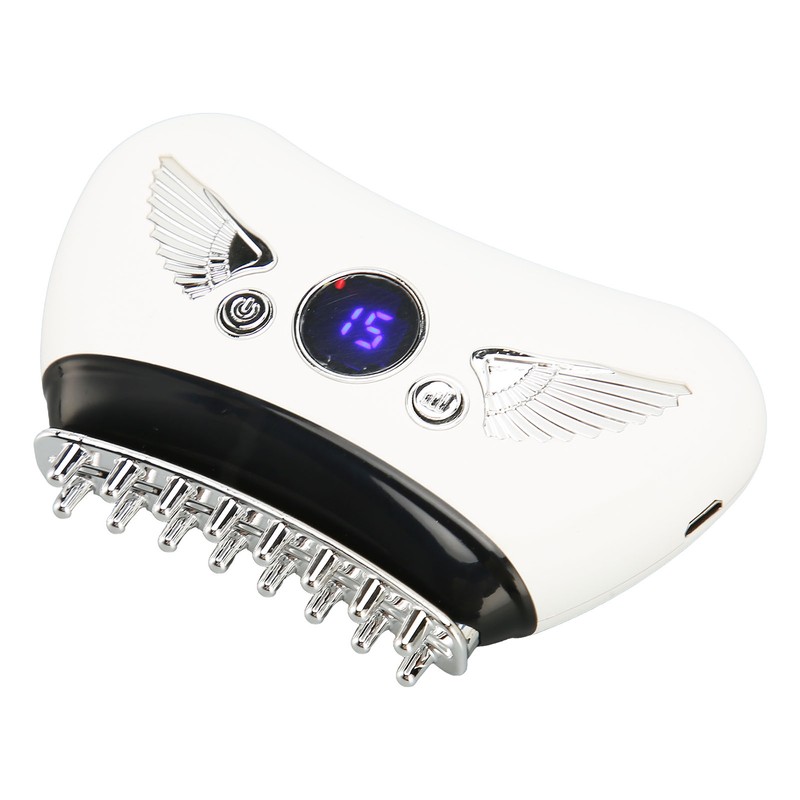 Electric Meridian Massage Brush 16 Gears Hot Compress Microcurrent Body