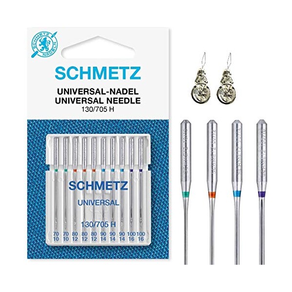 Sewing Machine Needles, Universal (Regular) Assorted, Sizes 70/10, 80/12, 90/14