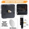 QLOUNI 16 Pack Quartz Clock Movement Mechanism Kit, Silent Sweep