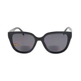 Tumaron Bay Model Bel Air - Stylish Bifocal Sunglasses in Black with Inconspicuous Reading Window at the Bottom of the Lenses in Various Strengths. Quality and Design for Little Money.