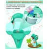 EduCuties Máquina de burbujas para niños, juguetes de dinosaurio, soplador