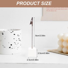 Wooden Photo Holder with Clips, Postcard Holder, Pack of 10 Photo Holders, Memo Clip Holder Stand, Wooden Photo Stand, Photo Holder with Clips, Note Holder, for Home Decoration, Office, Home