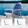 Ylymence Adirondack Chair Cushion Tufted Waterproof Outdoor Rocking Chair Cushions
