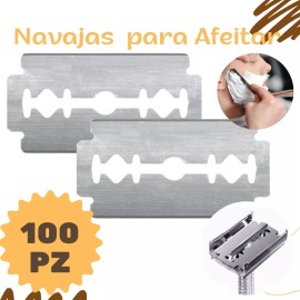 Universo en Linea 100 Navajas  Para Rastrillo Mariposa Doble Filo