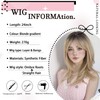 Long Blonde Wig with Bangs Womens Wigs for White Women