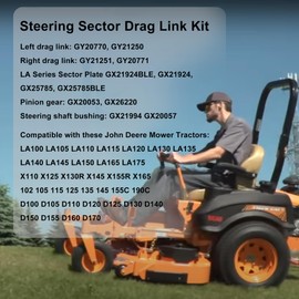 HQPASFY Steering Sector Drag Link Kit Compatible with John Deere LA100 LA105 LA110 LA115 LA120 LA130 LA135 & More Replaces# GX21924BLE GX20053 GX21994 GY21250 GY21251