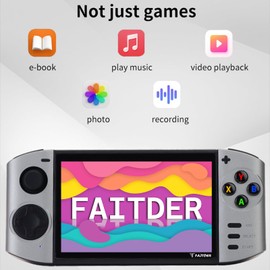 FAITDER- XY09-Pocket Game Console 5.1 inch HD Screen Built-in 22800+ Games Support Multiple simulators Retro PSP Game Console Support Dual Controller Double Player 16G Memory Birthday