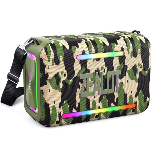 ZEALOT 120W Bluetooth Speaker, Loud Wireless Speakers IPX6 Waterproof Subwoofer
