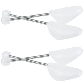 ZQSFPK 2 Pairs Shoe Trees for Men,Shoe Tree, Adjustable Spiral Spring Shoe Shaper Holder,Shoe Stretchers Mens,White Shoe Stretchers Mens Shoe Expander Men for UK 6-11/EU 39-45