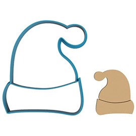 Santa Hat - Cookie Cutter/Sugar Cookie/Fondant/Clay (1359)