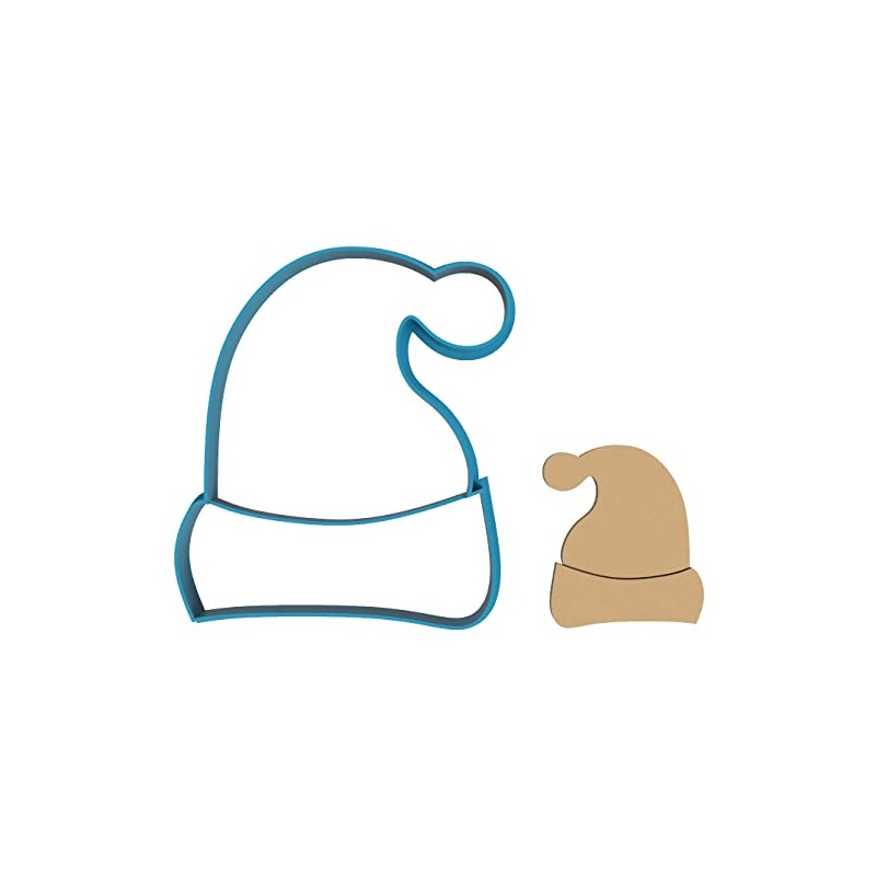 Santa Hat - Cookie Cutter/Sugar Cookie/Fondant/Clay (1359)