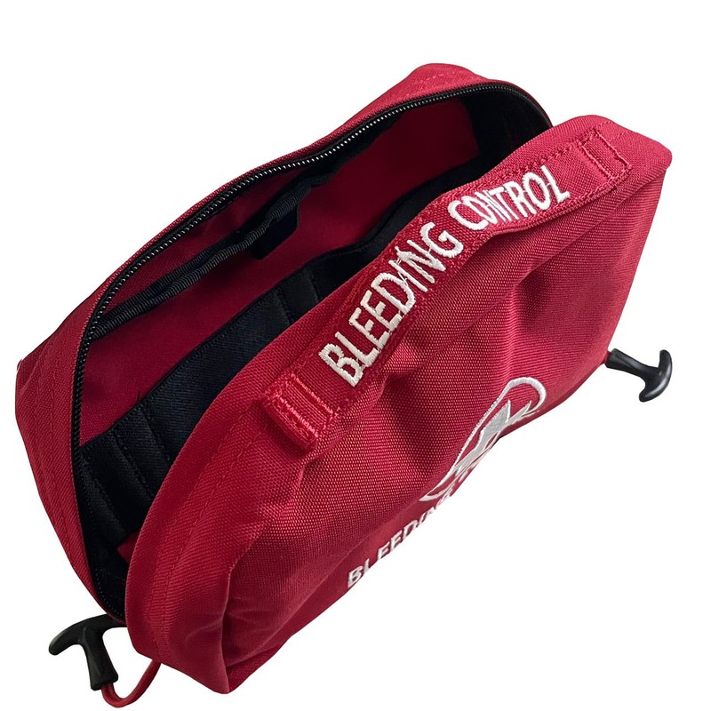 Rescue Essentials Bleeding Control Bag (Clamshell) - Empty (With Cross)