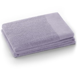 AmeliaHome Bath Towel 70 x 140 cm Purple 100% Cotton Quality Absorbent Purple Amari