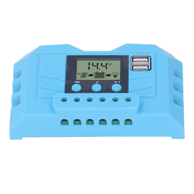 Solar Charge Controller LCD Display 12V 24V Dual USB Port