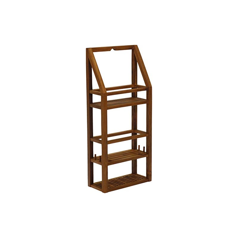 AquaTeak Moa Rectangular Teak Shower Organizer
