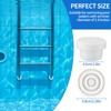4-Pack Pool Ladder Bumpers,Pool Step Rubber End Caps for 1.10"