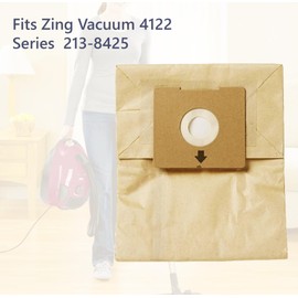 3 Pack Zing Canister Vacuum Bags For Bissell Model 4122, 2138425, 2154