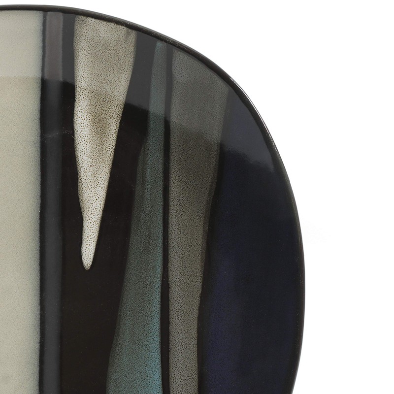 Gibson Elite Althea Reactive Dinnerware Set, Teal, Service for 4