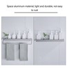 Bathroom Space Aluminum Shelf Bathroom Wall Mounted Drill Free Shelf